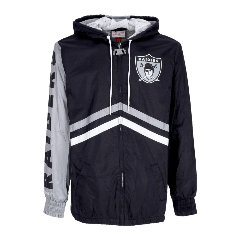 Mitchell & Ness Oakland Raiders Windbreaker Full Zip Zwart Black Heren