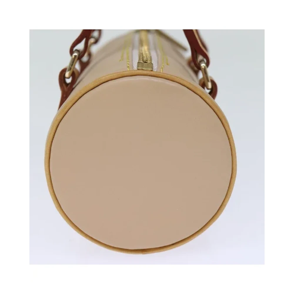 Burberry Vintage Pre-owned Leather handbags Beige Dames