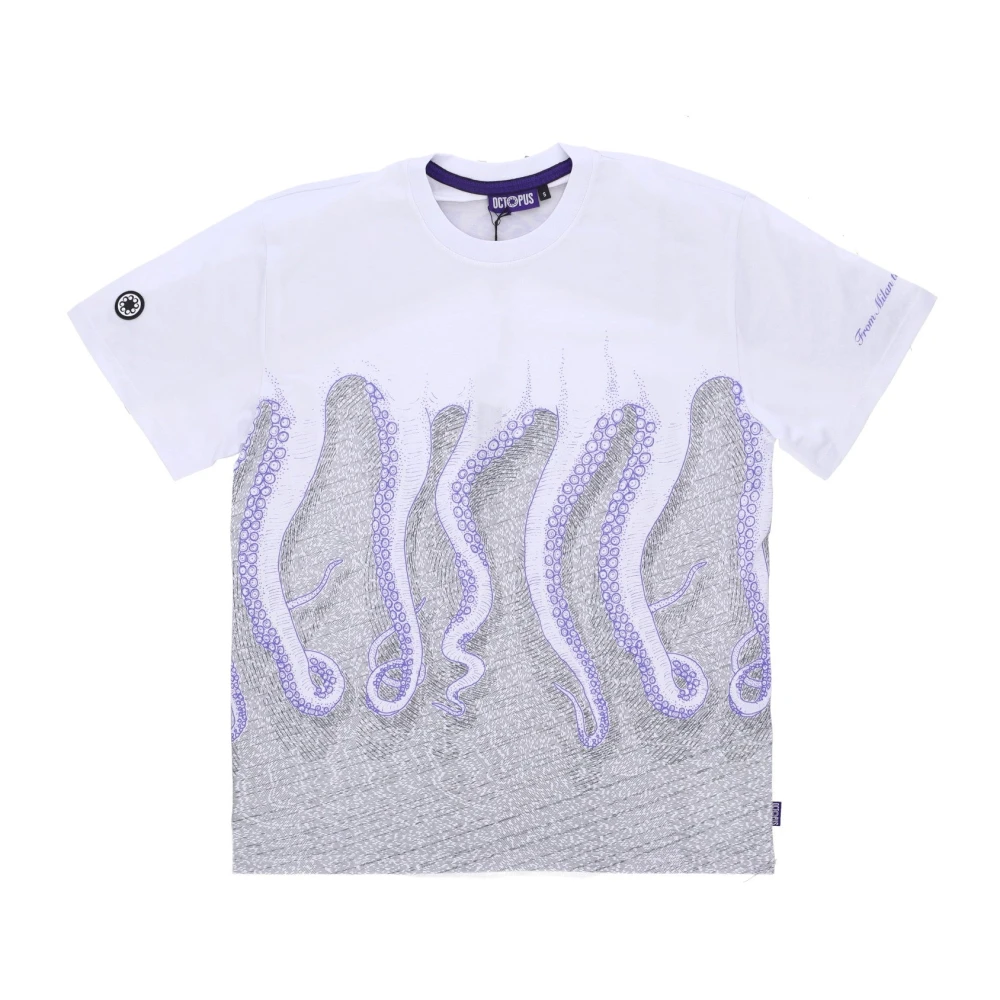 Octopus Milan Tee Wit Korte Mouw T-shirt Multicolor Heren