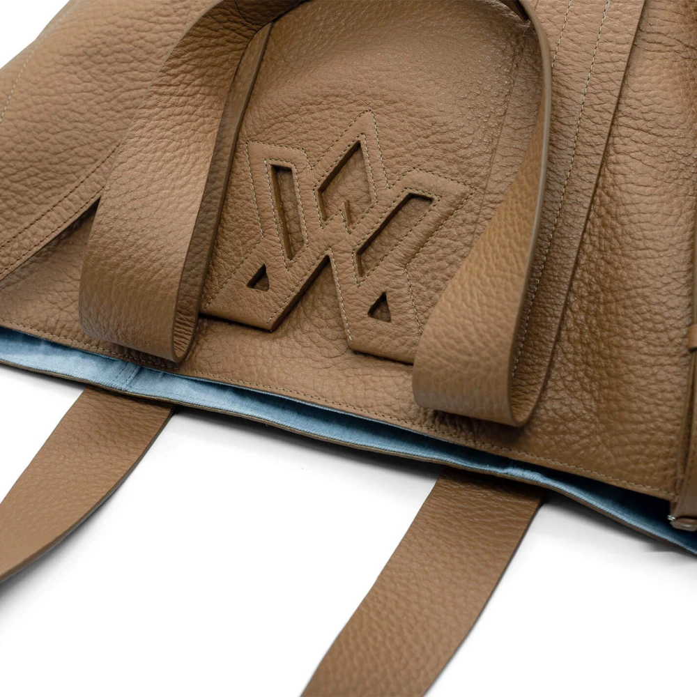Vic Matié Janis Reverse Double Biskuit-Maxi-Shopper Brown Dames