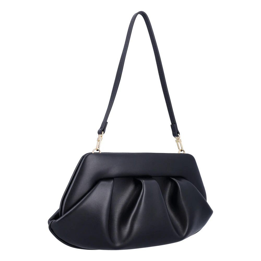 THEMOIRè Zwarte Vegan Leren Clutch Handtas Black Dames