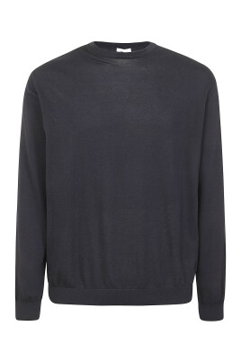 blue-cotton-crewneck-regular-fit-shirt
