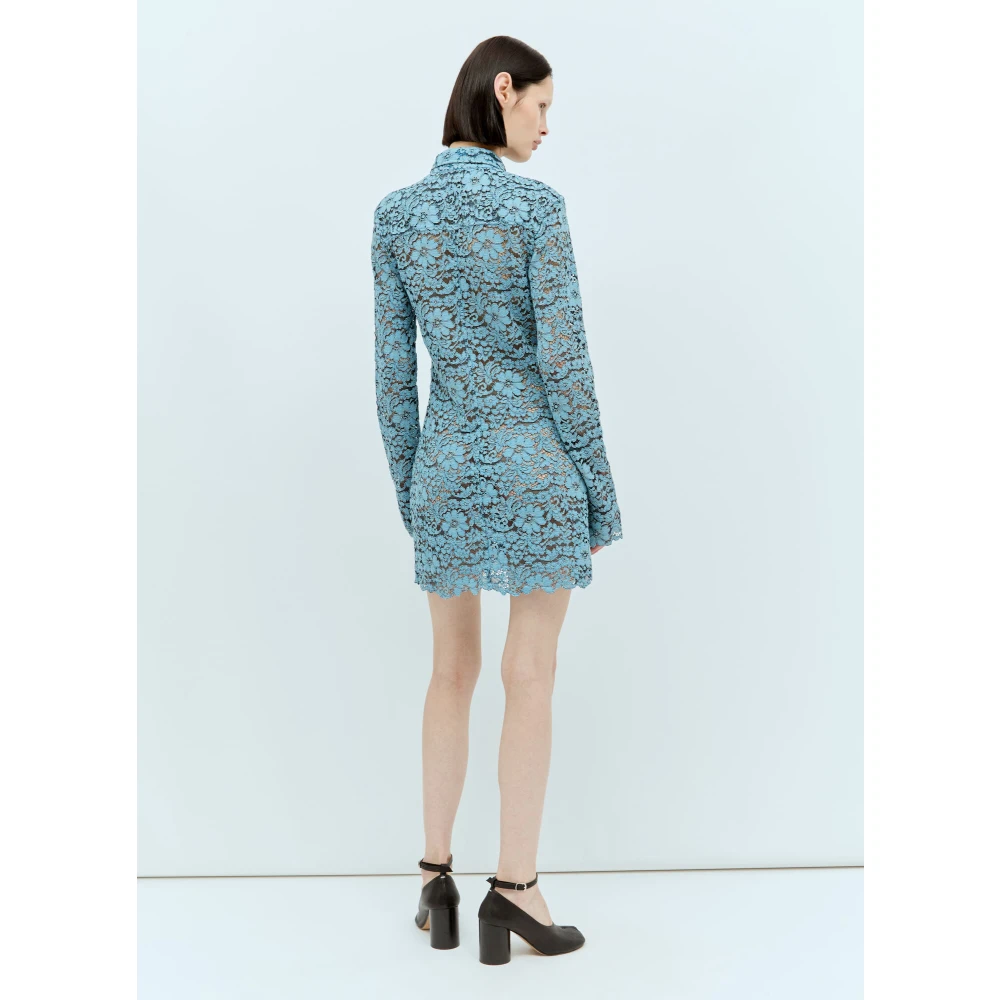 Eytys Kanten knoopjurk Blue Dames
