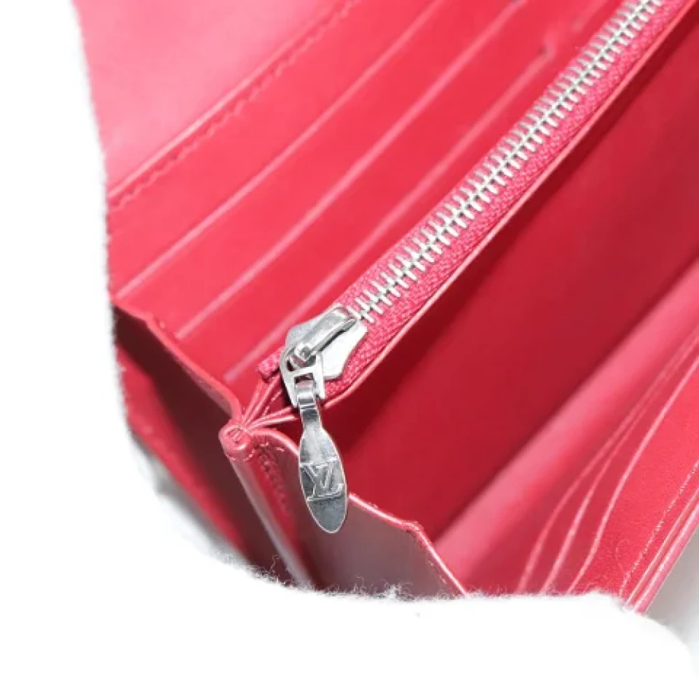 Louis Vuitton Vintage Pre-owned Leather wallets Red Dames