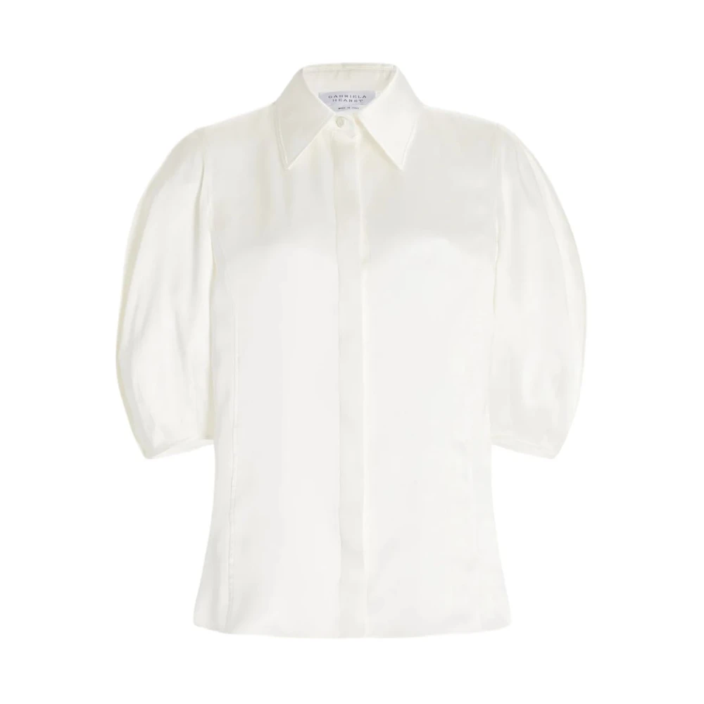 Gabriela Hearst Dubbele Satijnen Top Beige Dames