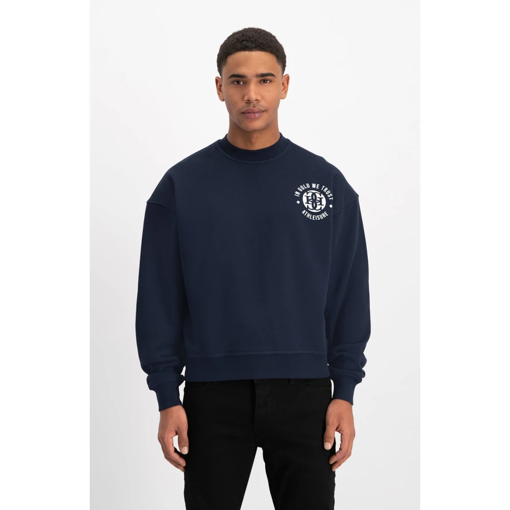 In Gold We Trust Sweatshirts Blue Heren