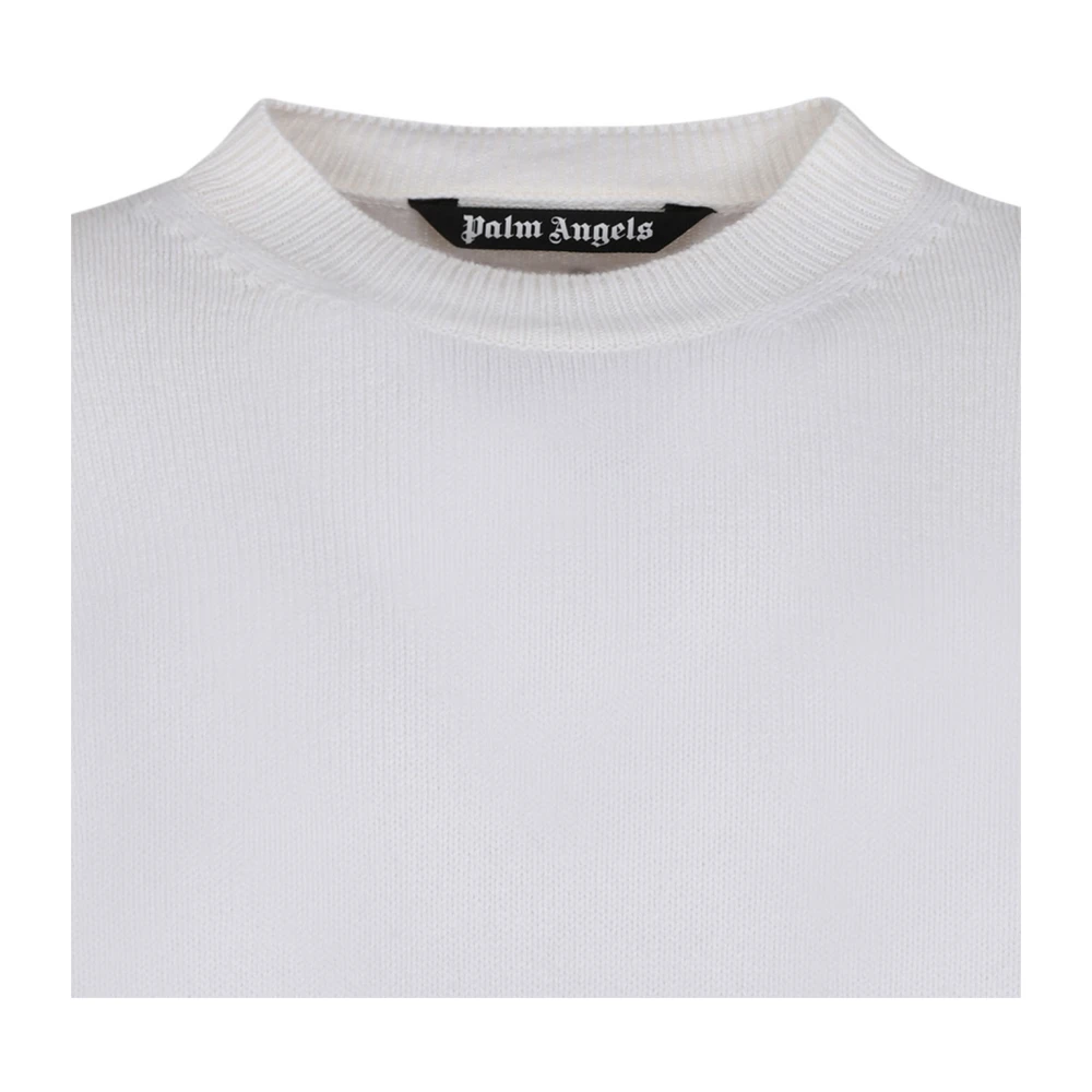 Palm Angels Monogram Print Jumper Beige Sweater Beige Heren