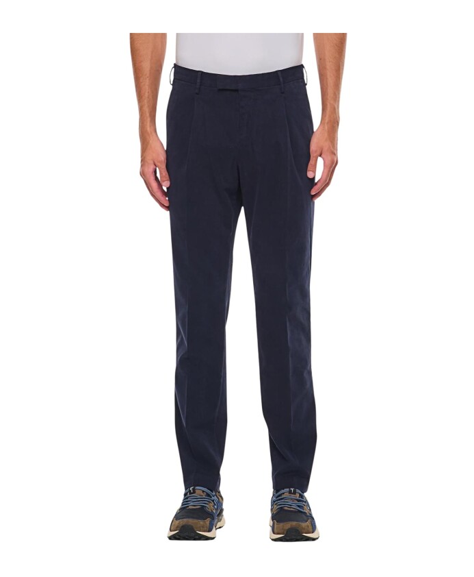 pantalon-en-coton-plisse-bleu