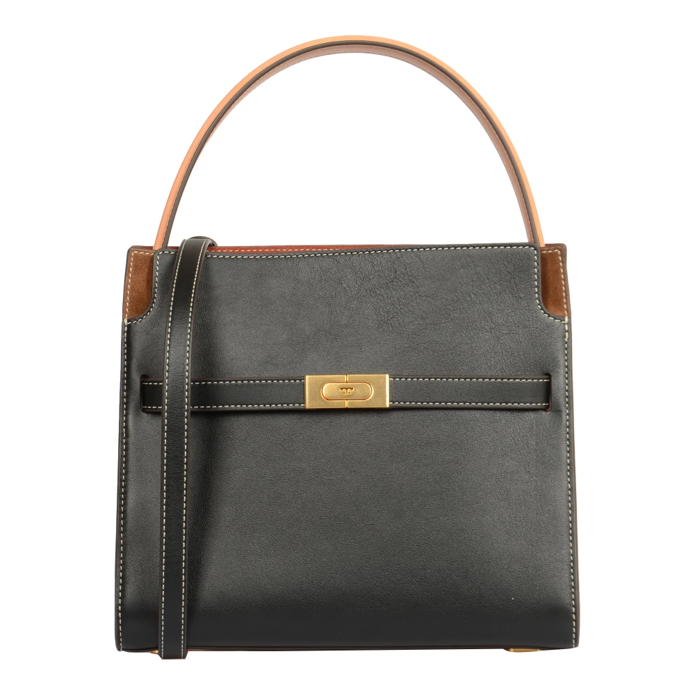 TORY BURCH Zwarte Dubbele Tas voor Vrouwen Black Dames