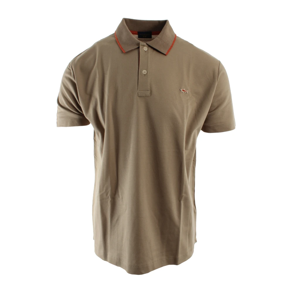 Paul & Shark Men's Beige Polo Shirts - Polo Shirts - M - Tops