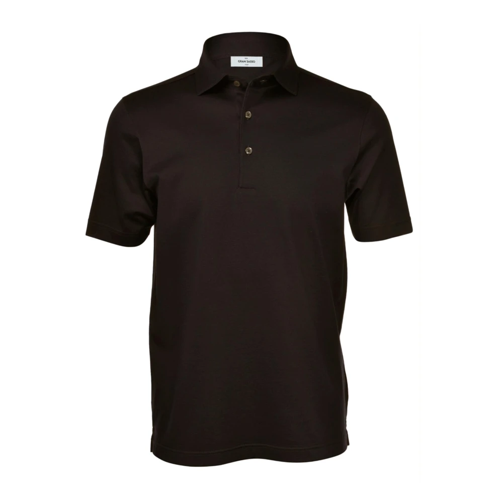 Gran Sasso Bruine Polo Shirt Brown Heren