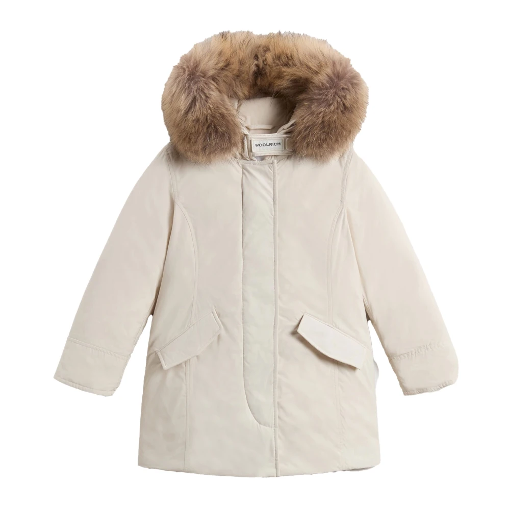 Woolrich Unisex Kids White Arctic Raccoon Parka - Winter Jackets - 10 Y - Kids