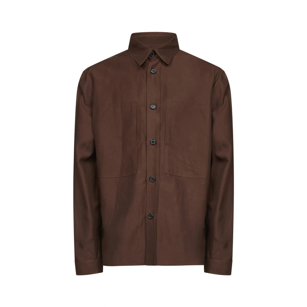 Laneus Brown Overshirt - Male - Casual Shirts - S - Shirts