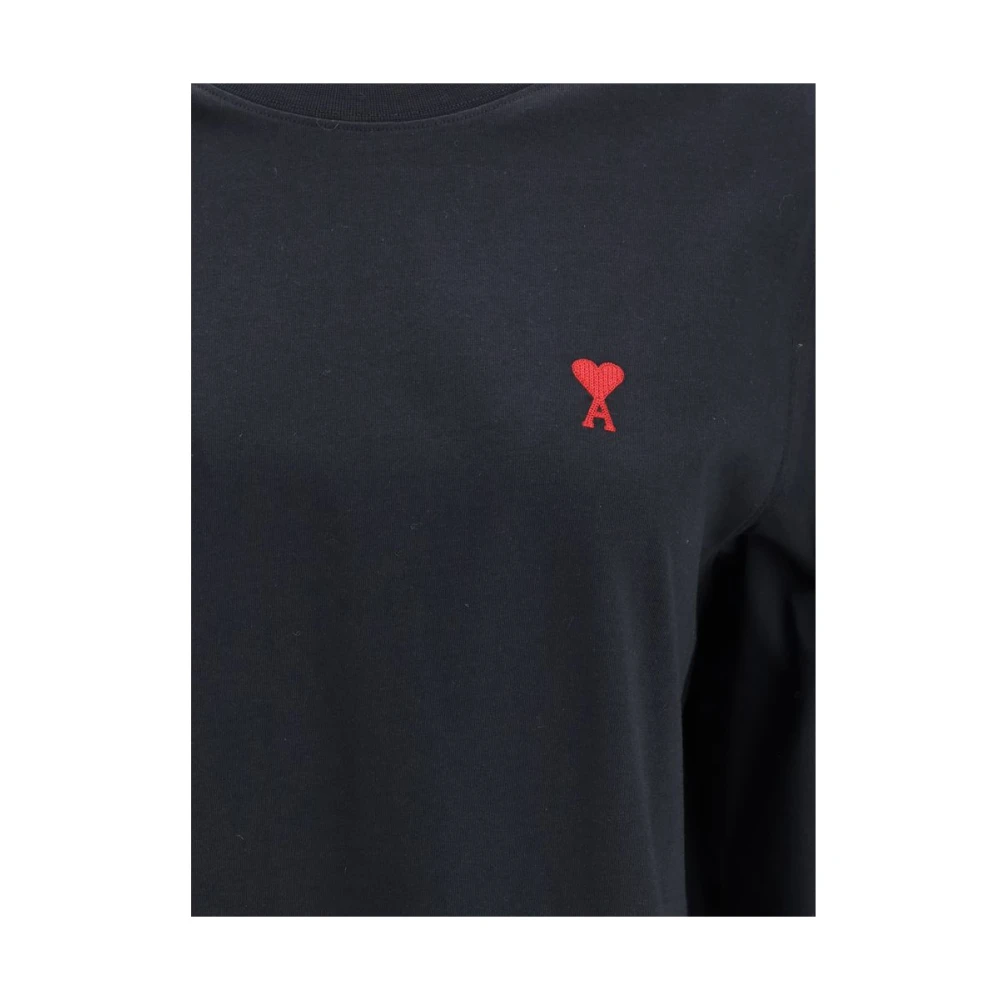 Ami Paris Top met minimalistisch ontwerp Blue Dames