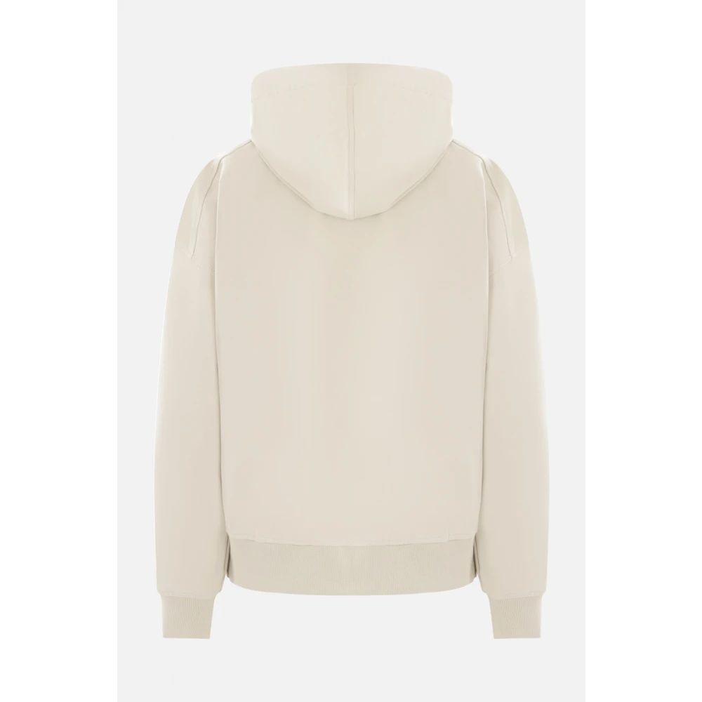 BRUNELLO CUCINELLI Beige hoodie met Monile borduurwerk Beige Dames