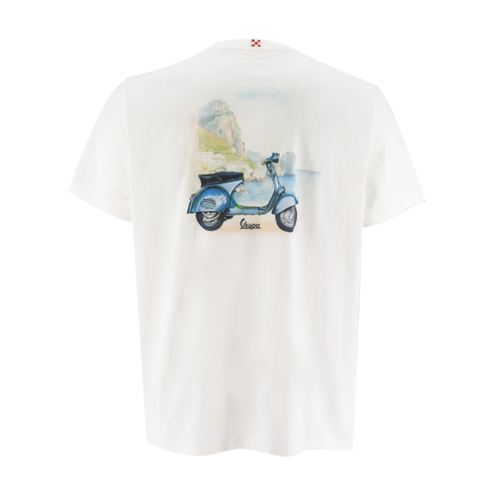 MC2 Saint Barth Zomer Katoenen T-shirt met Geborduurd Logo White Heren