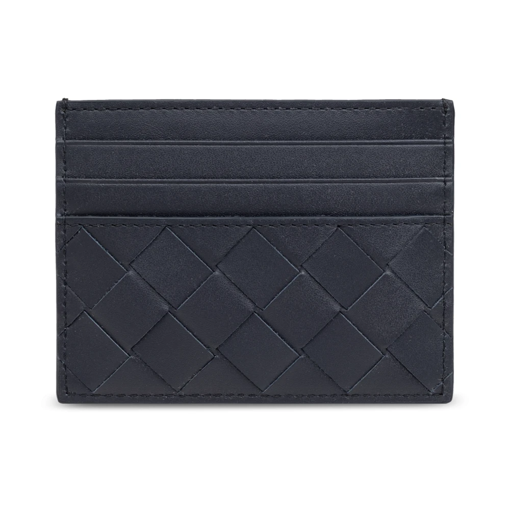 Bottega Veneta Leren Creditcardhouder Blue Heren