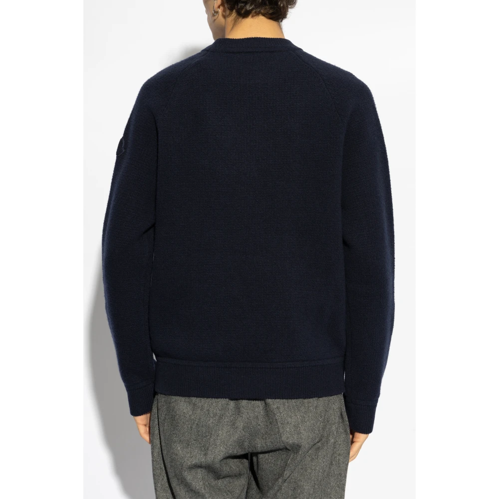 Moncler Wollen trui Blue Heren
