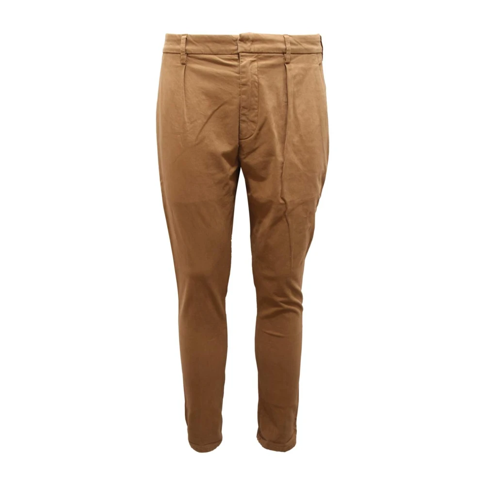 Dondup Men's Brown Chinos, W38, Italian Style Trousers