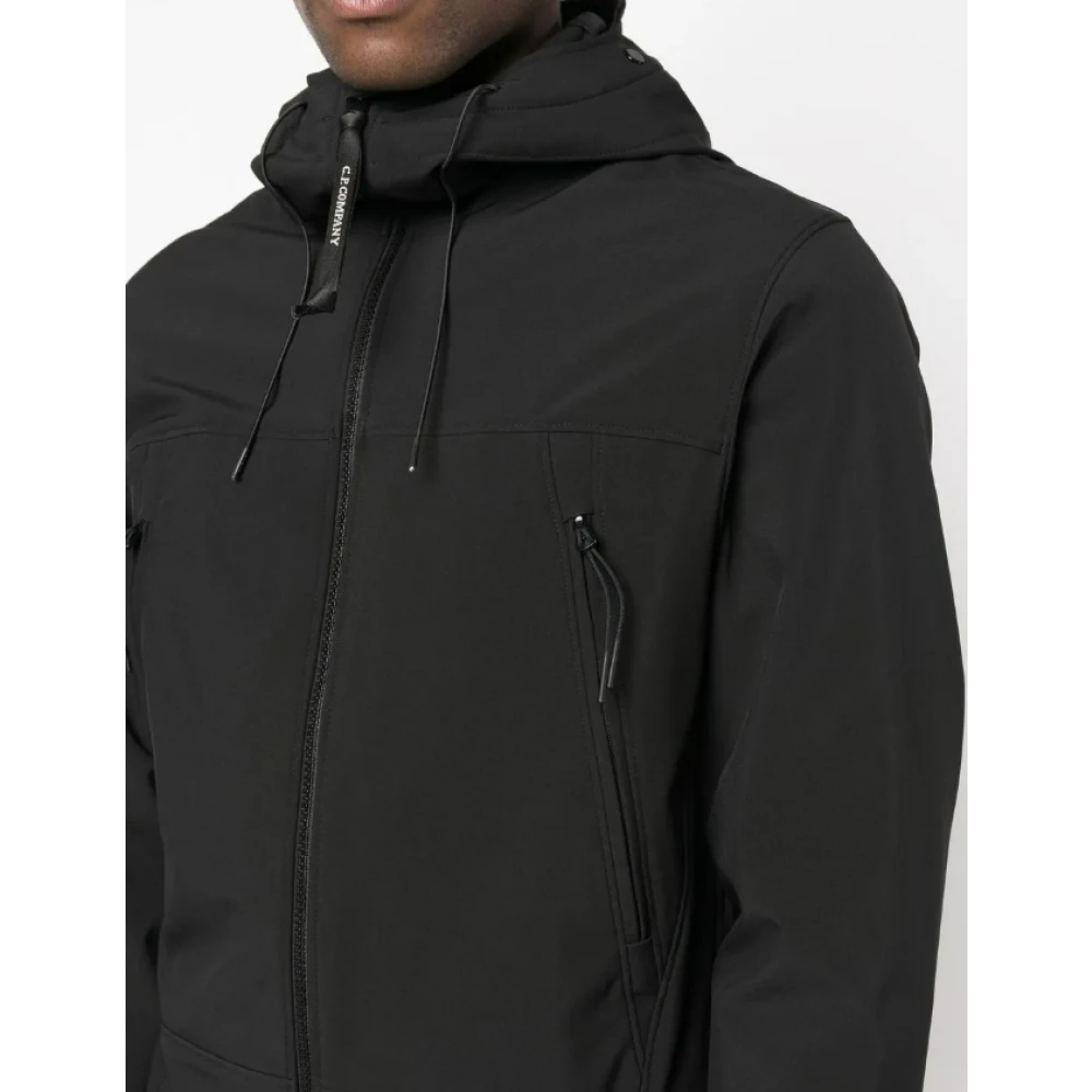 C.P. Company Zwarte Hoodie Jas Black Heren
