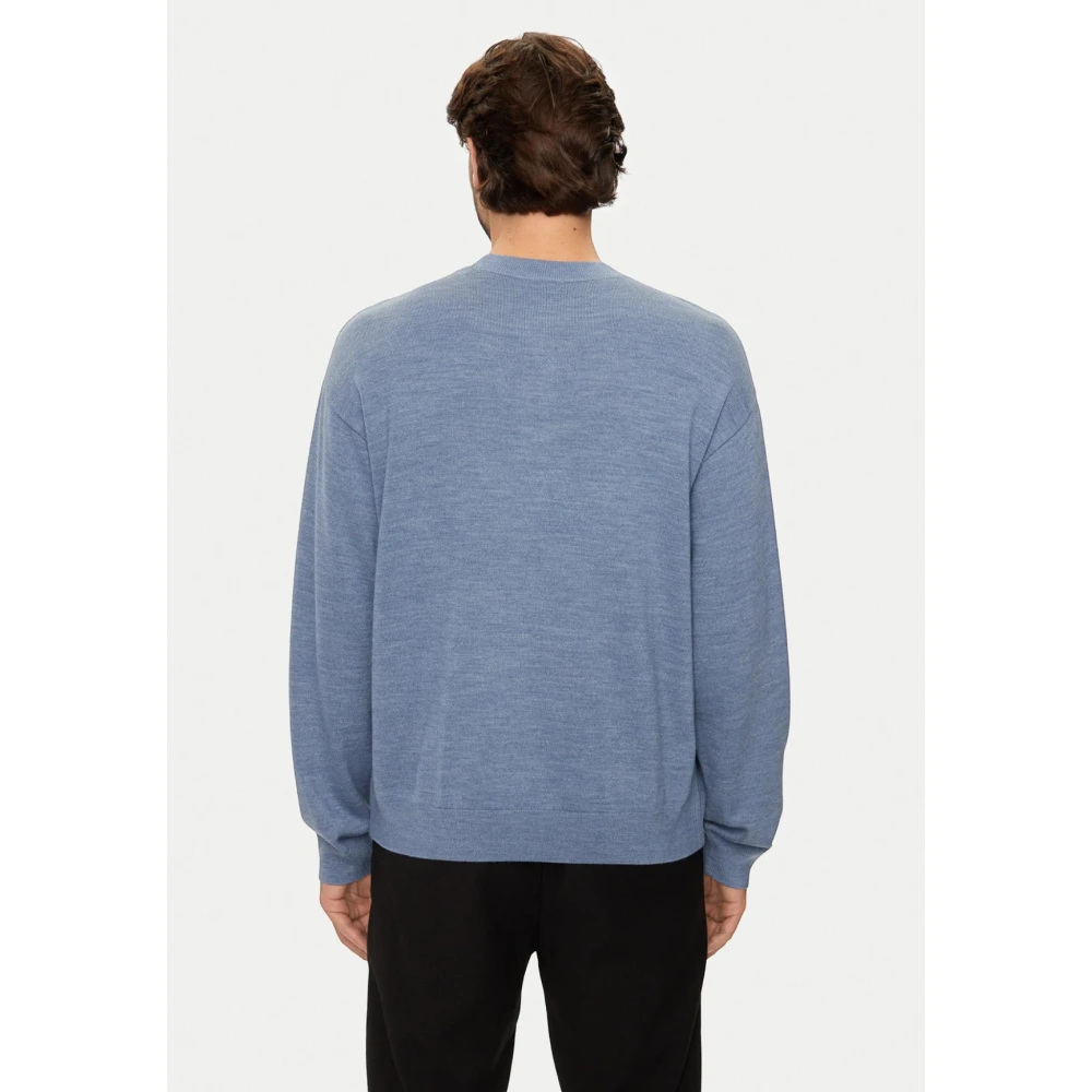 Armani Exchange Zwarte Ronde Hals Trui 6Dzm6H Blue Heren
