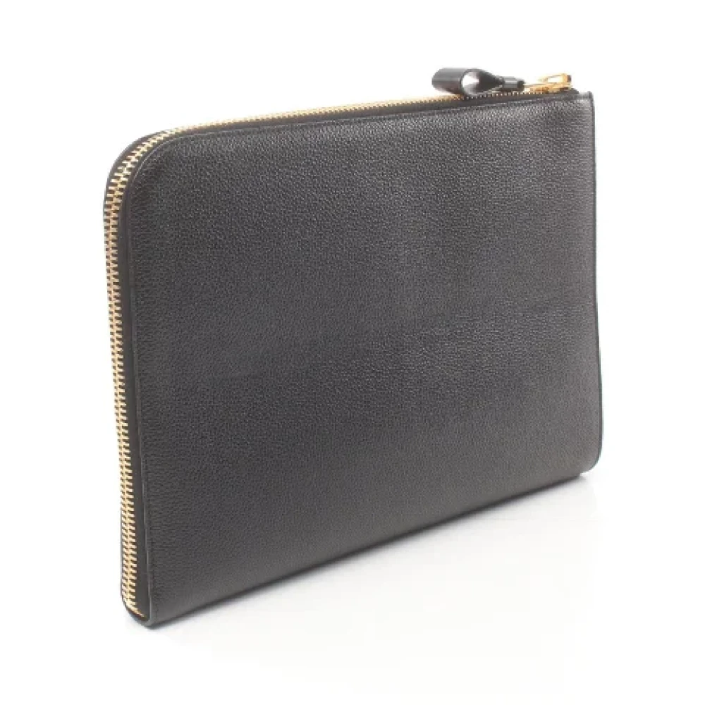 Tom Ford Pre-owned Leather clutches Black Heren