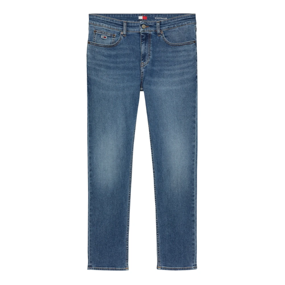 Tommy Jeans Blauwe Stretch Jeans Ritssluiting Blue Heren