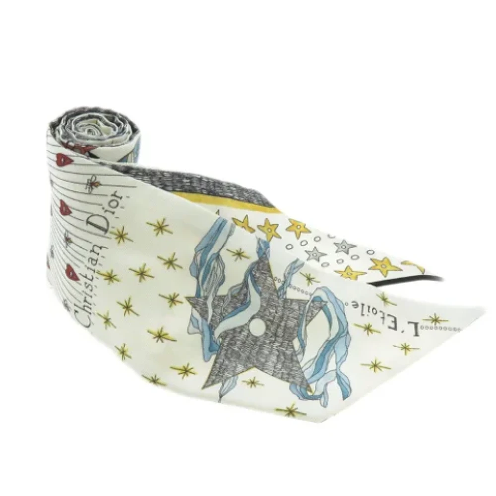 Dior Vintage Pre-owned Silk scarves Multicolor Dames