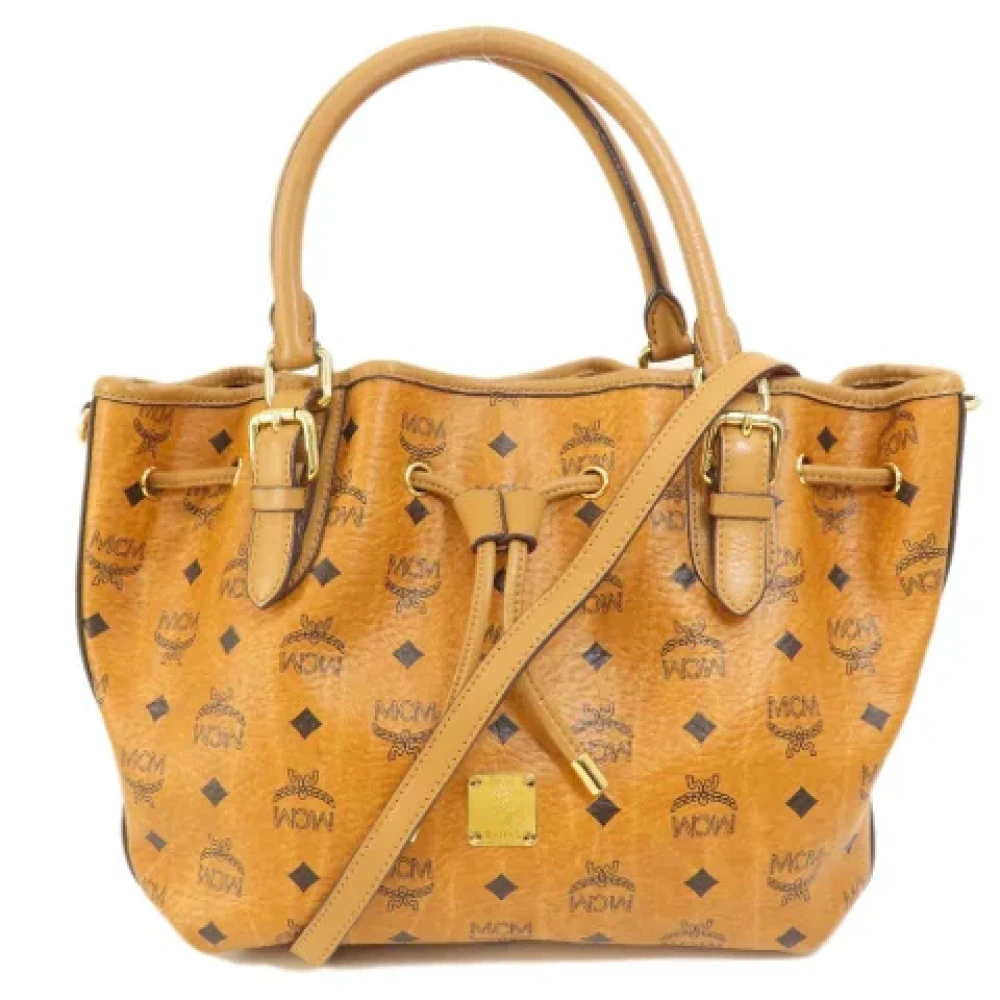 MCM Pre-owned Leather totes Brown Dames