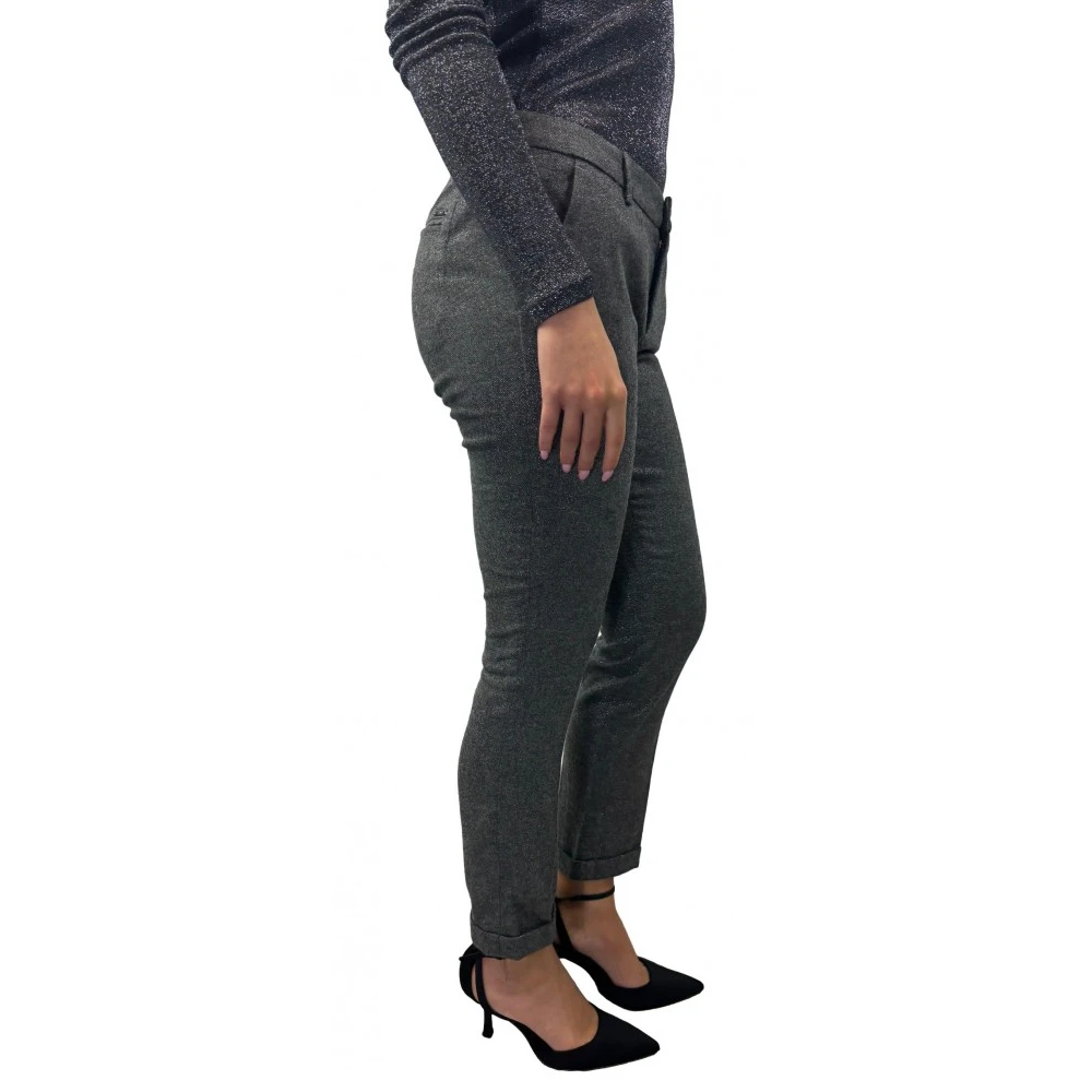 Liu Jo Grijze wollen broek Gray Dames