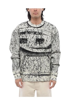 sweatshirt-a-effet-craquele-a-col-rond