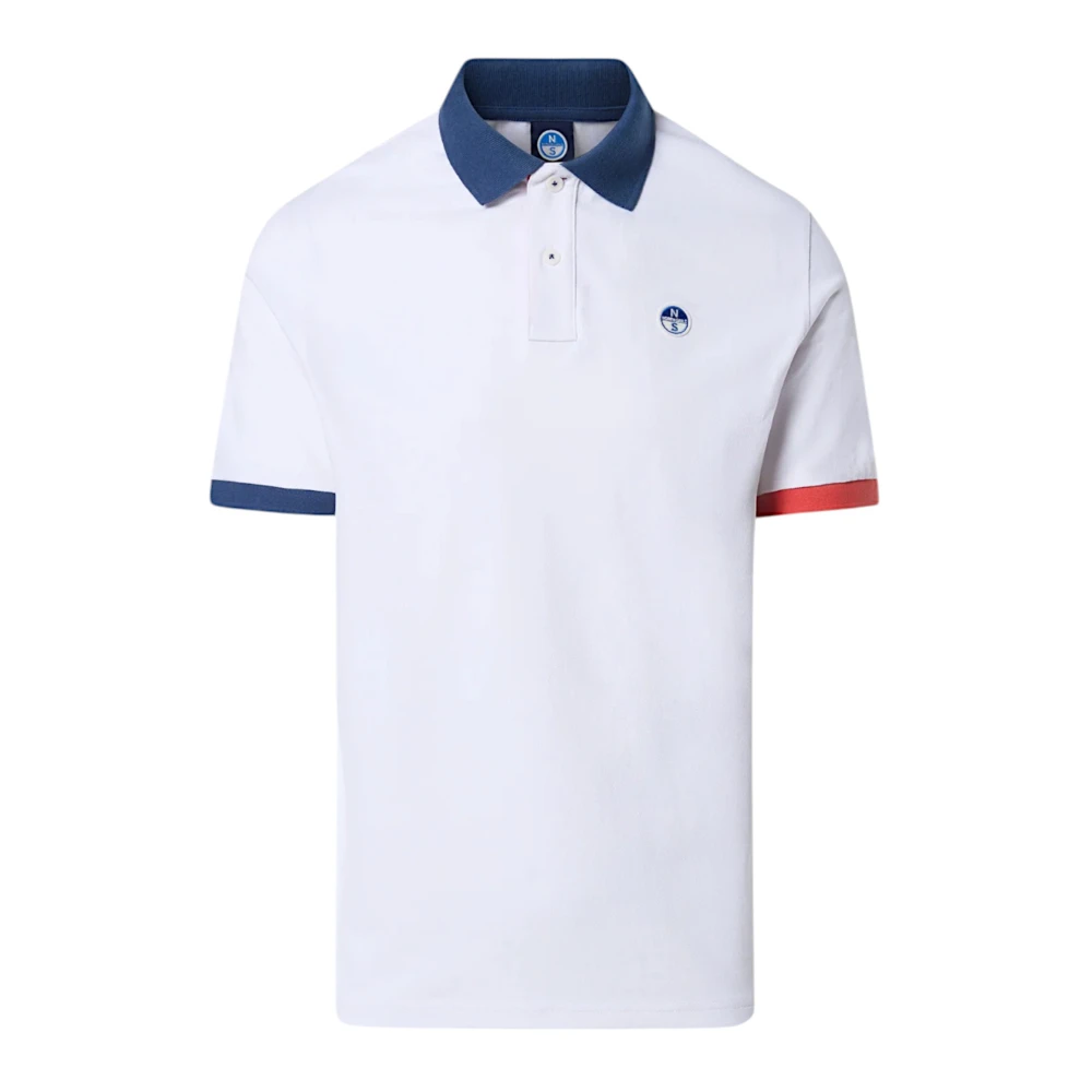 North Sails Men's White Cotton Polo Shirt With Front Logo - Polo Shirts - 2XL- Tops