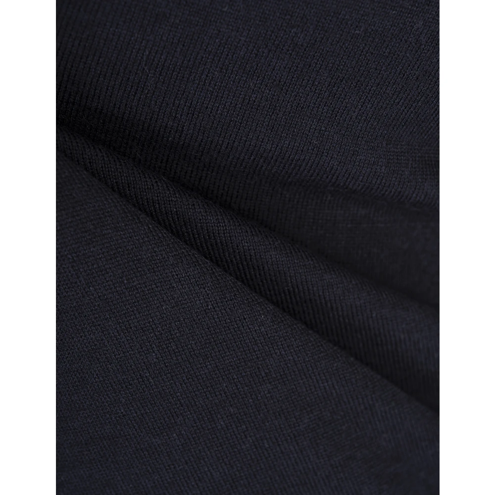 Hugo Boss Zachte Blauwe Trui Rechte Pasvorm Ronde Hals Blue Heren