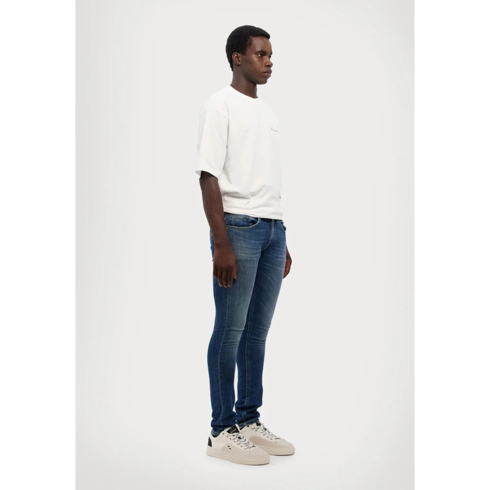 Dondup Slim Fit Blauwe Denim Jeans Blue Heren