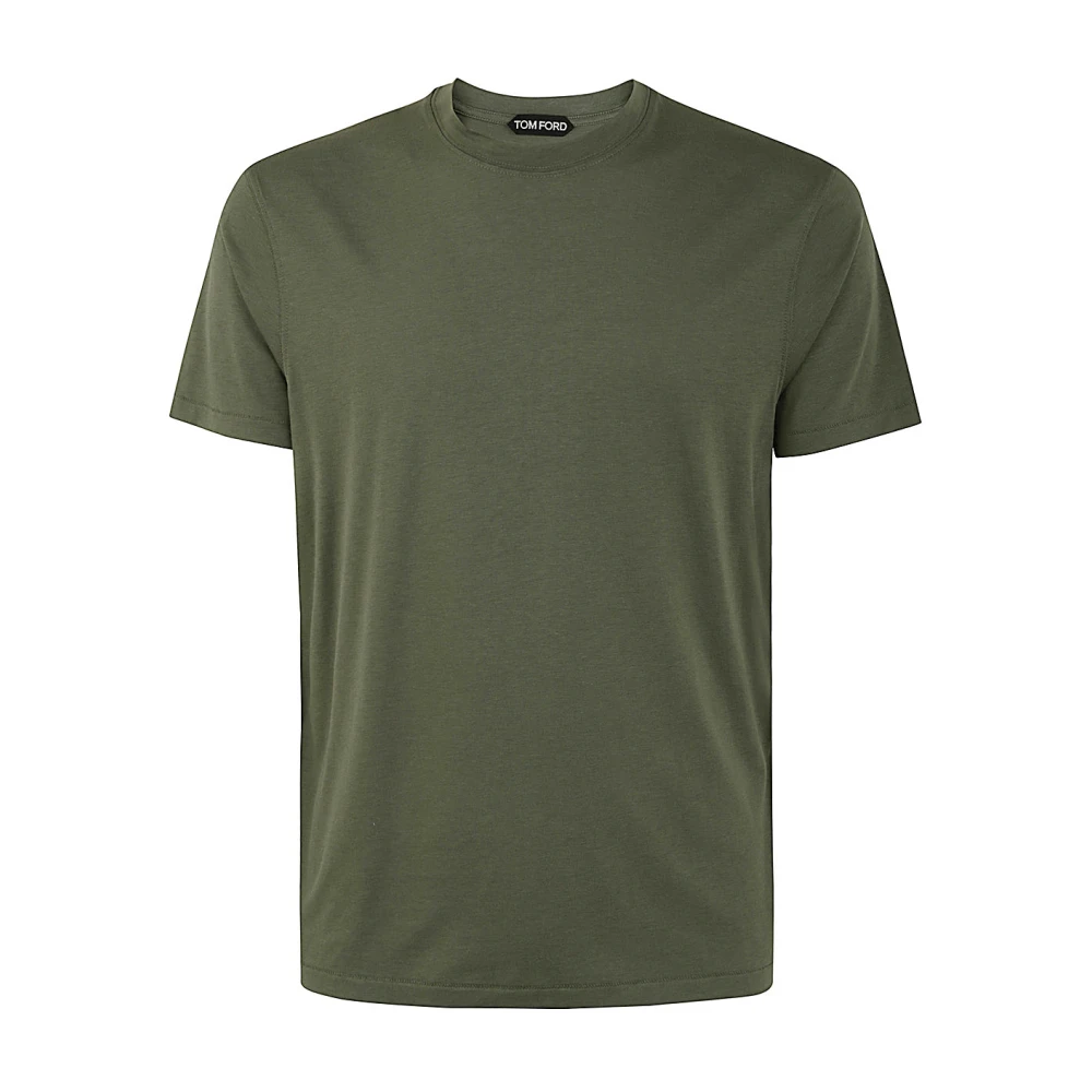 Tom Ford Pale Army Crew Neck T-Shirt Green Heren