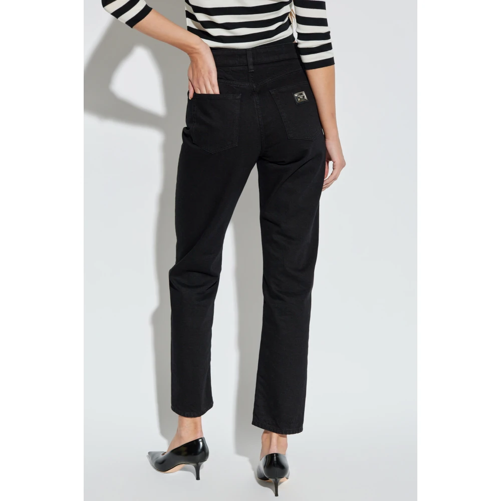 Dolce & Gabbana Jeans met logo Black Dames