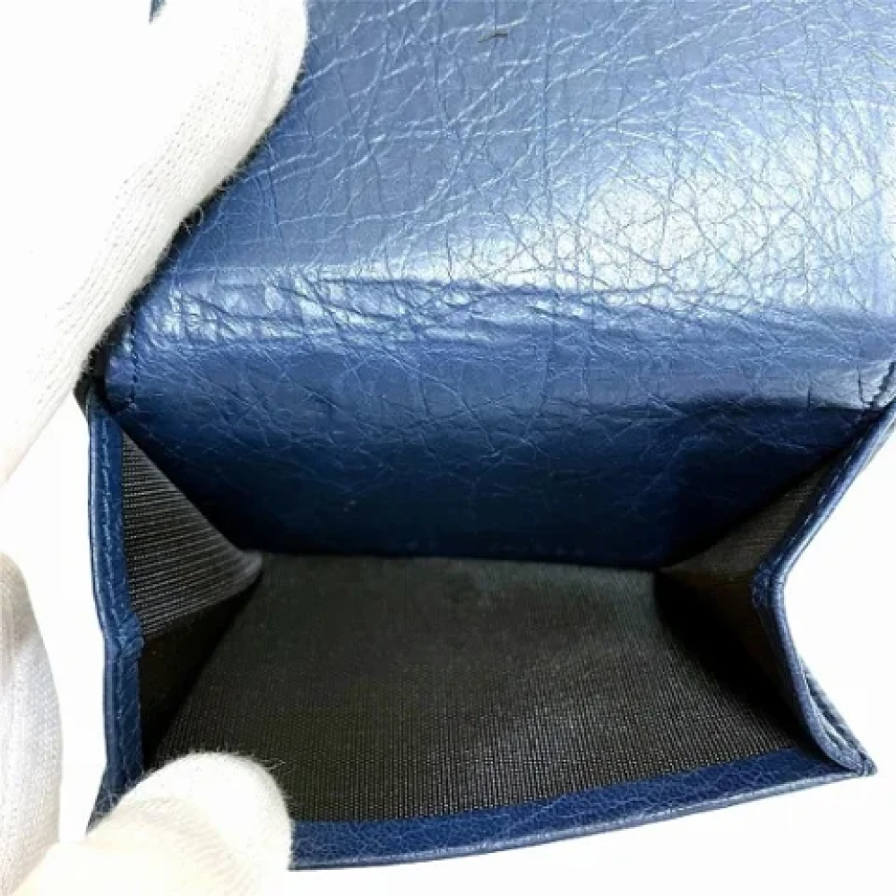 Balenciaga Vintage Pre-owned Leather wallets Blue Dames