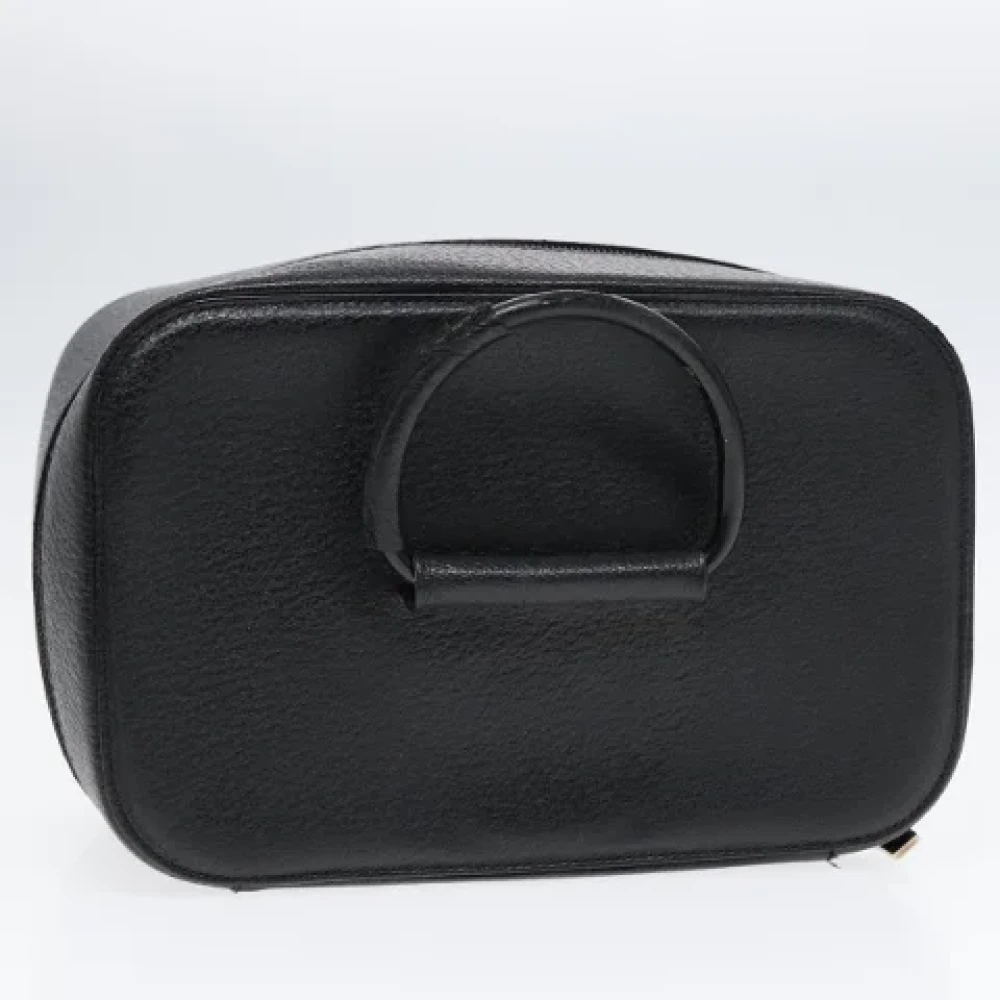 Gucci Vintage Pre-owned Leather pouches Black Dames