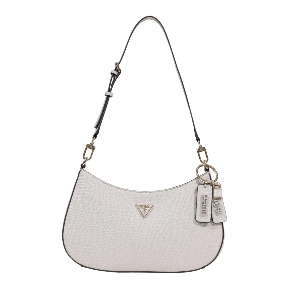 Guess Women's Beige Noelle Ii Top Zip Shoulder Bag