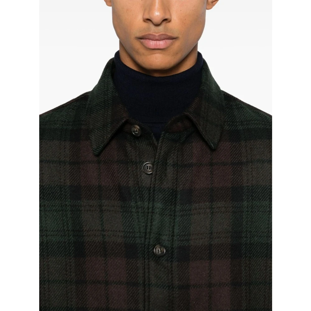 A.p.c. Donkerbruine Bobby Overshirt Multicolor Heren