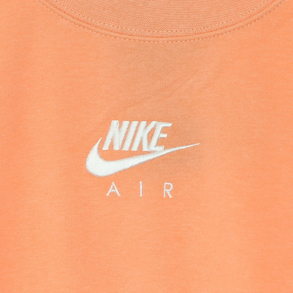 Nike Cropped Crewneck Sweatshirt Sportswear Air Crew Orange Dames