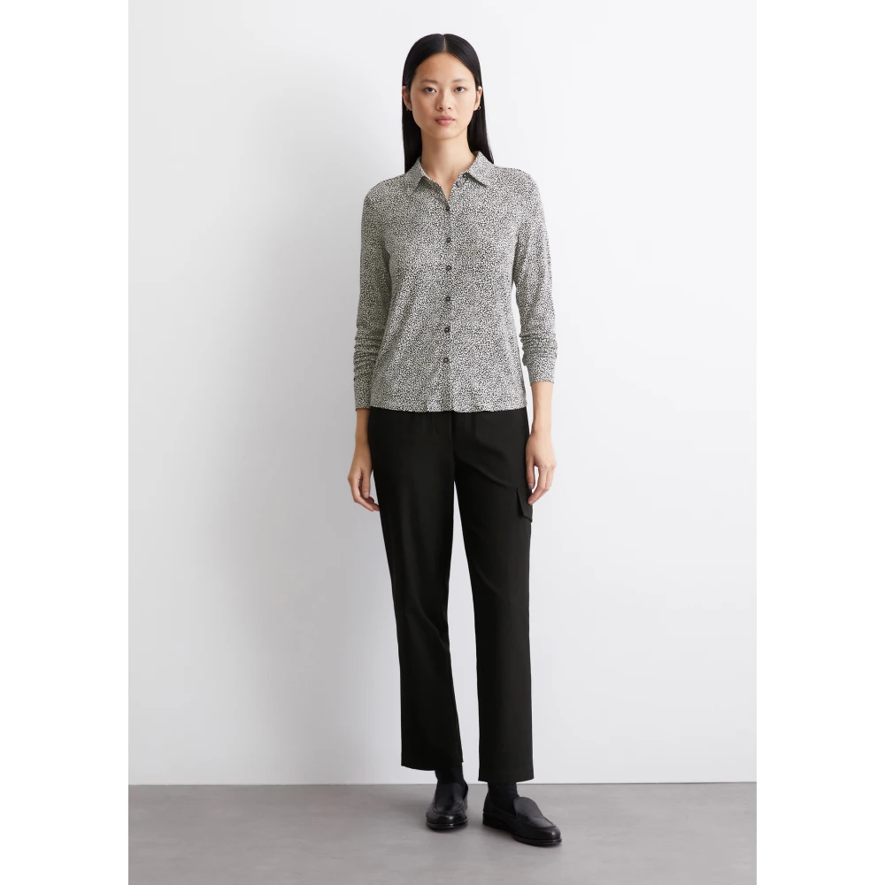 Marc O'Polo Gewone jersey print blouse Gray Dames