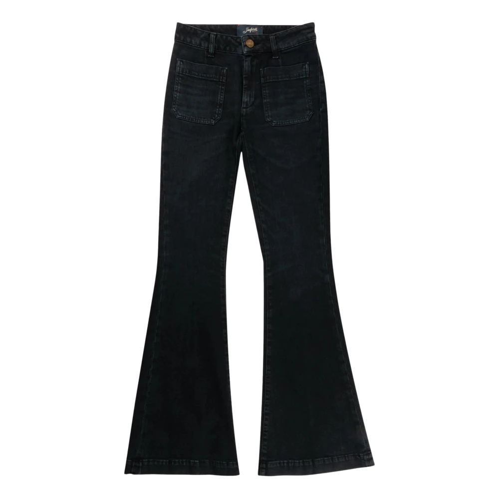 Seafarer Zwarte Denim Flair Broek Black Dames