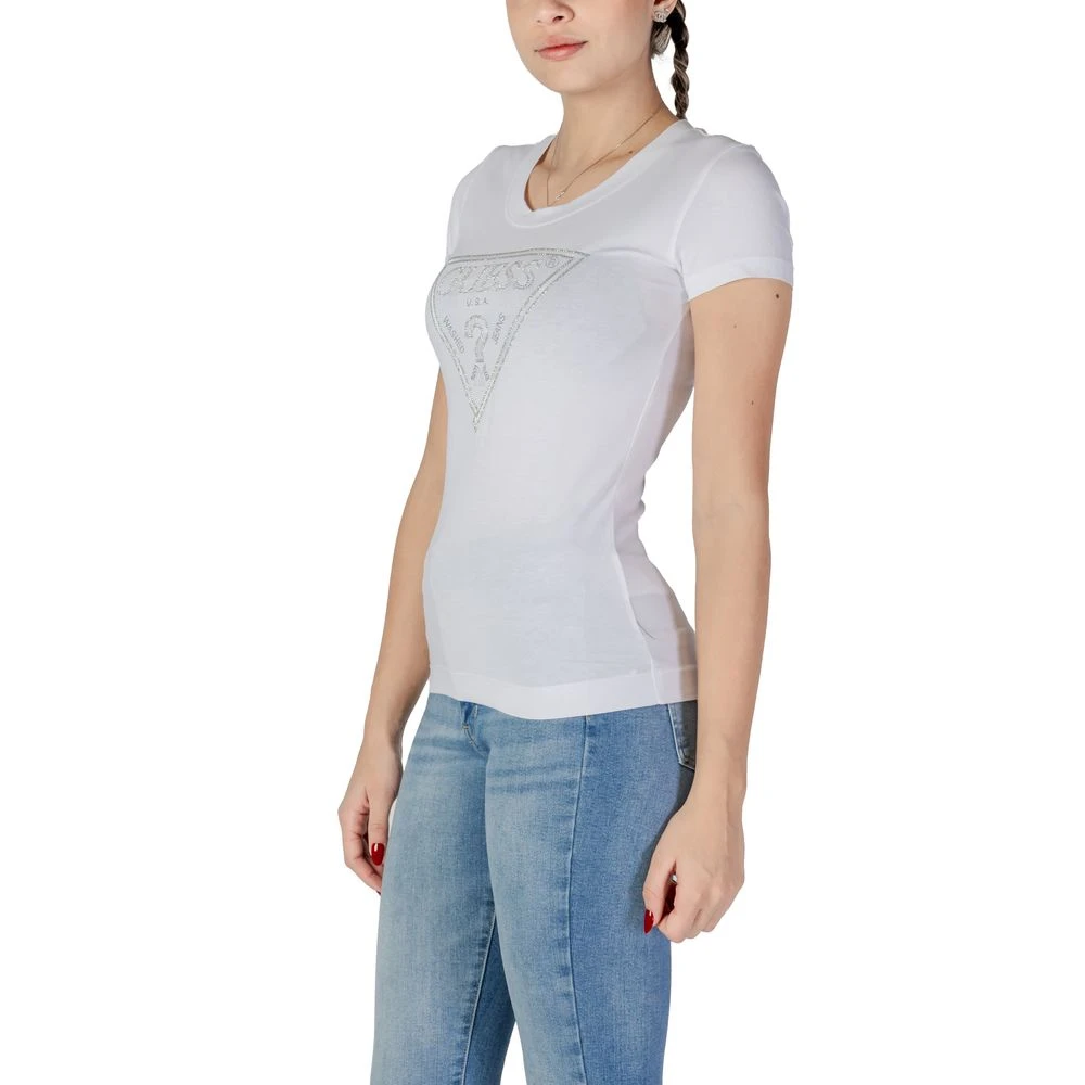 Guess Witte Katoenen Tops & T-Shirt White Dames
