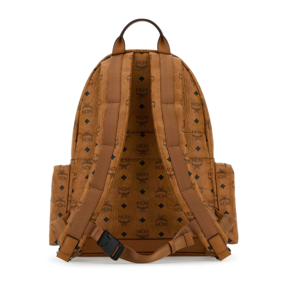 MCM Stijlvolle Canvas Rugzak Brown Dames