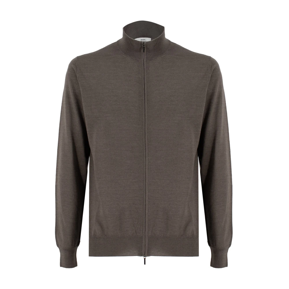 Mauro Ottaviani Zip Sweater voor dynamische mannen Brown Heren