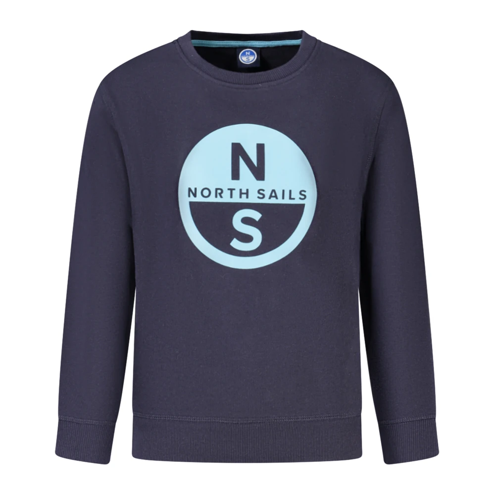 North Sails , Kids Sweatshirts, Unisex, Blue, 12 Y, Long-Sleeved Sweatshirt