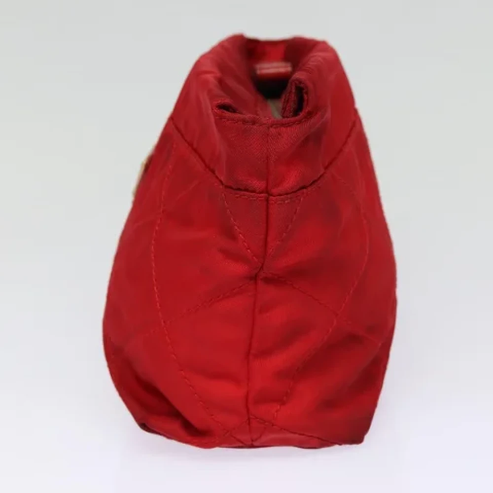 Prada Vintage Pre-owned Fabric clutches Red Dames