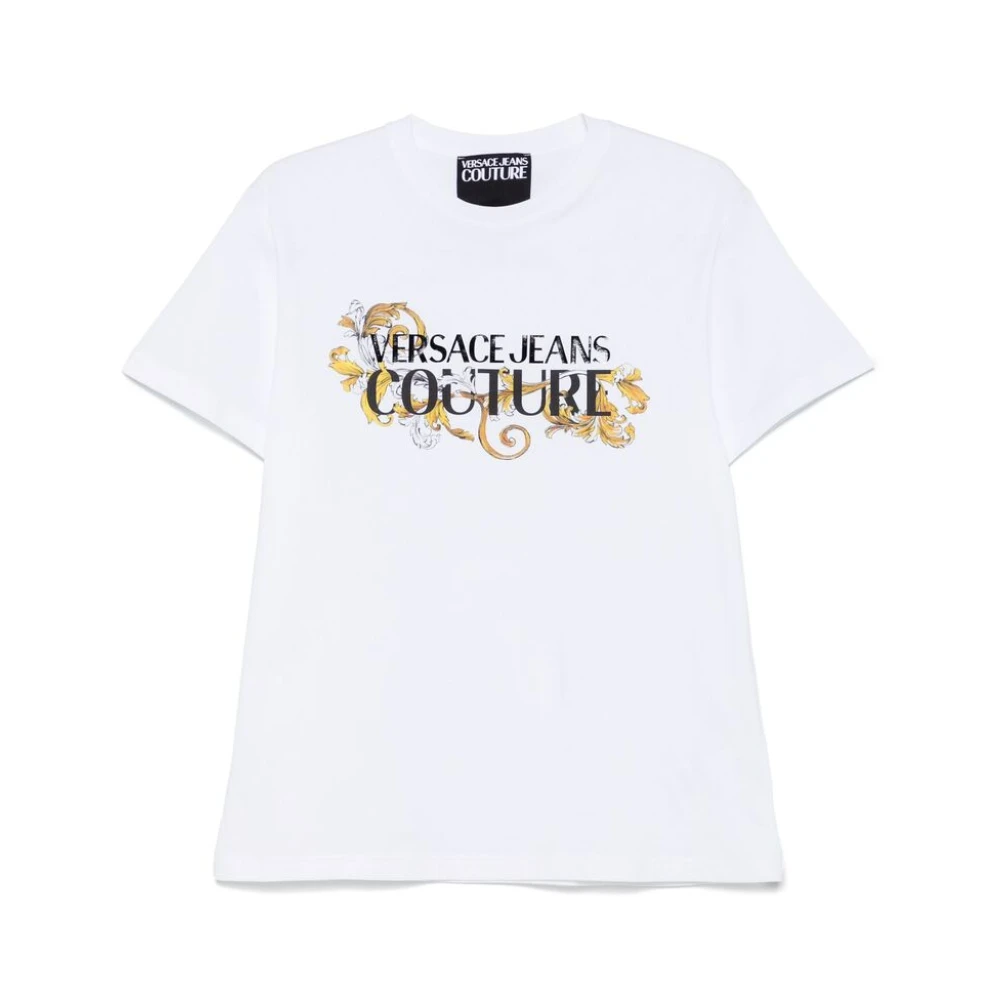 Versace Jeans Couture Witte Crew Neck T-shirt White Heren