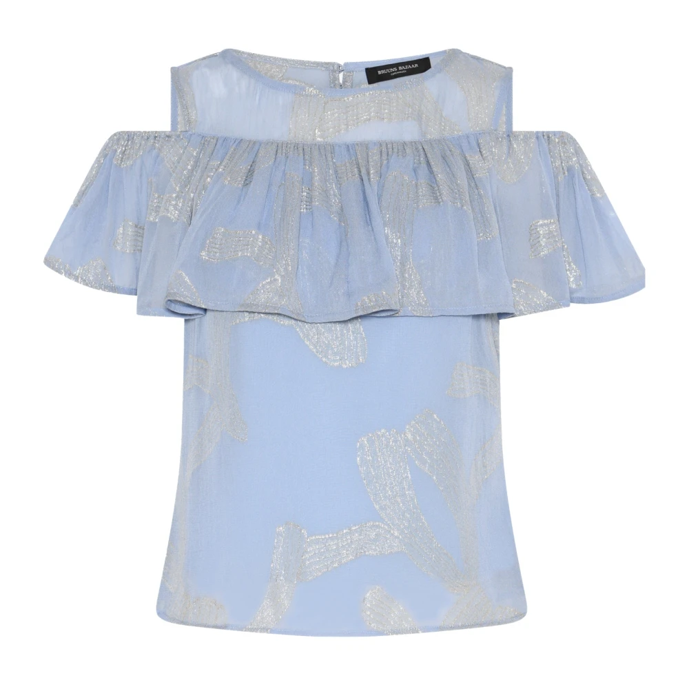 Bruuns Bazaar Women's Blue Blouses, 2XL, Ammandrabbzinasa Blouse